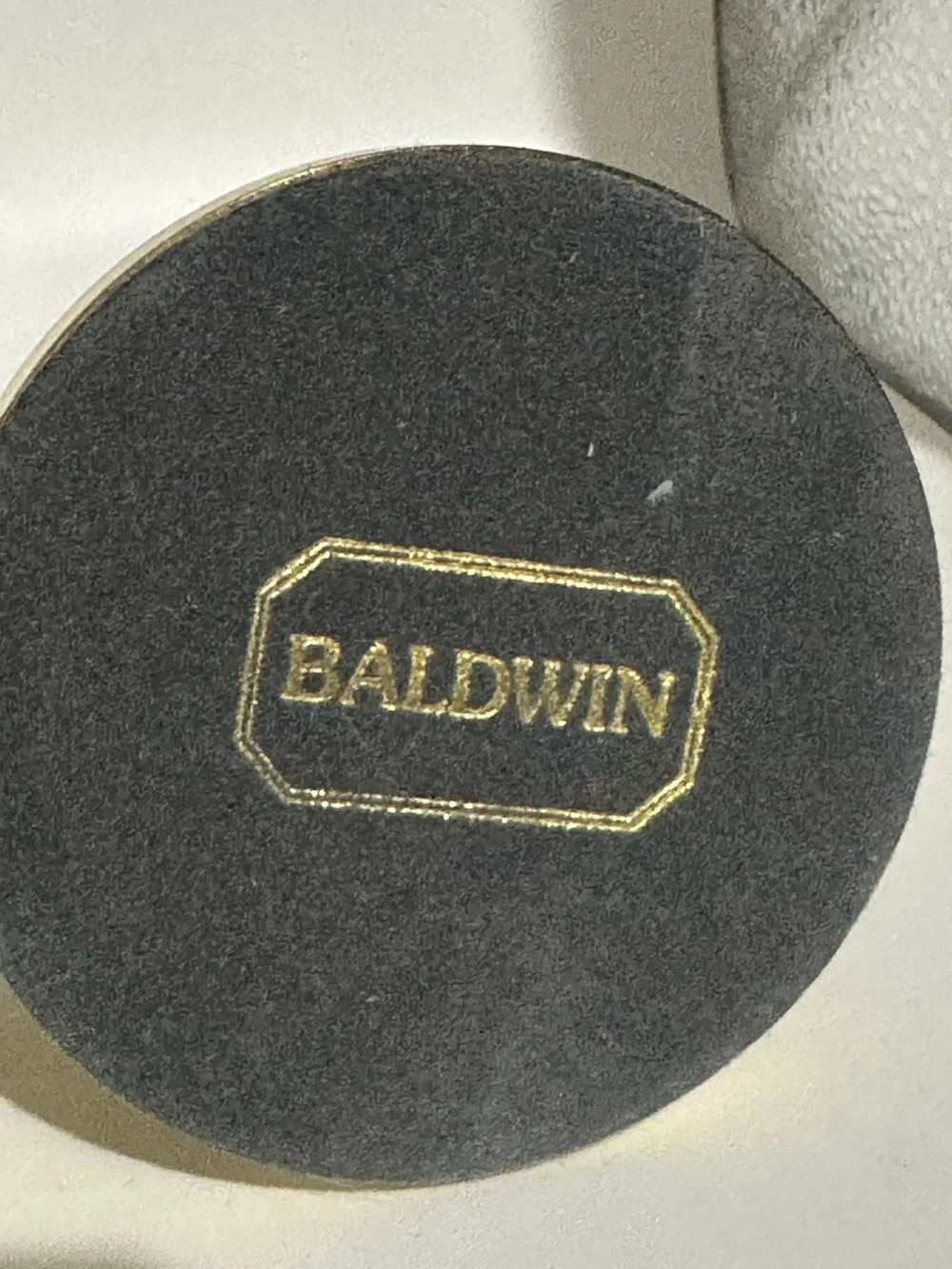 Baldwin vintage Polished Brass Candlestick Holders - Pair